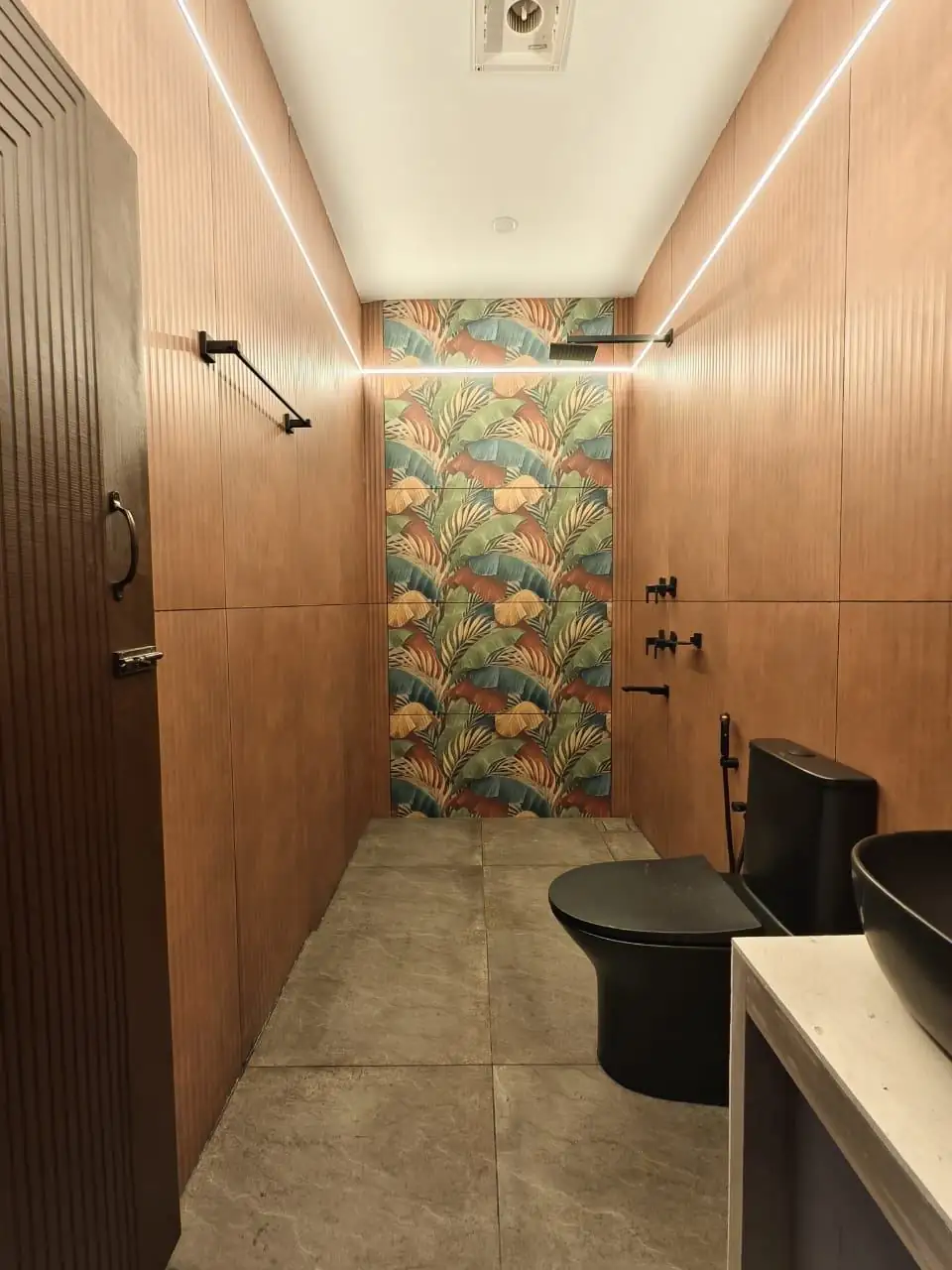 Luxury category — Attached bathroom with rain shower